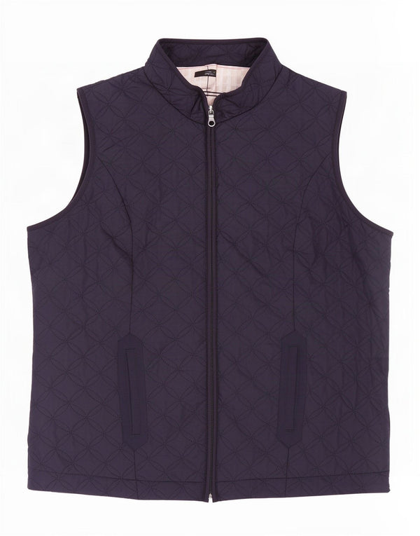 Gilet matlasat pentru femei Marks & Spencer UK 18 XL bleumarin poliester