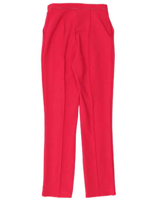 Elisabetta Franchi Pantaloni Casual Femei Talie Înaltă IT 38 XS L24 L28 Roz