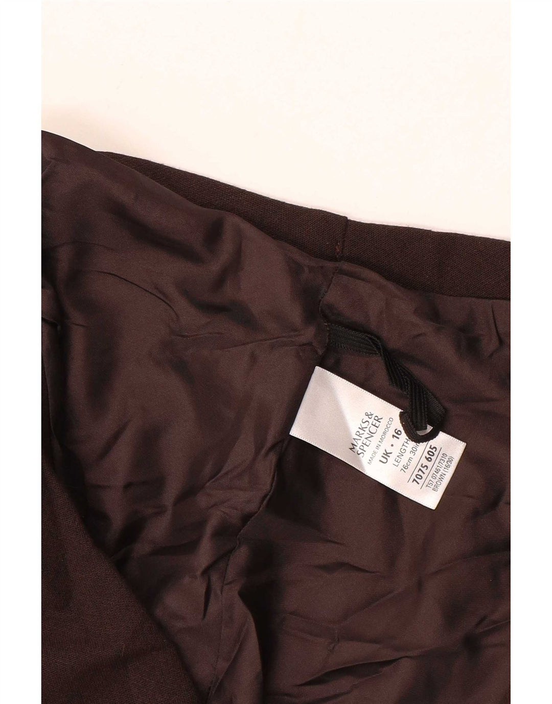 Marks & Spencer Fustă A-Line pentru femei UK 16 Large W36 Brown Poliester