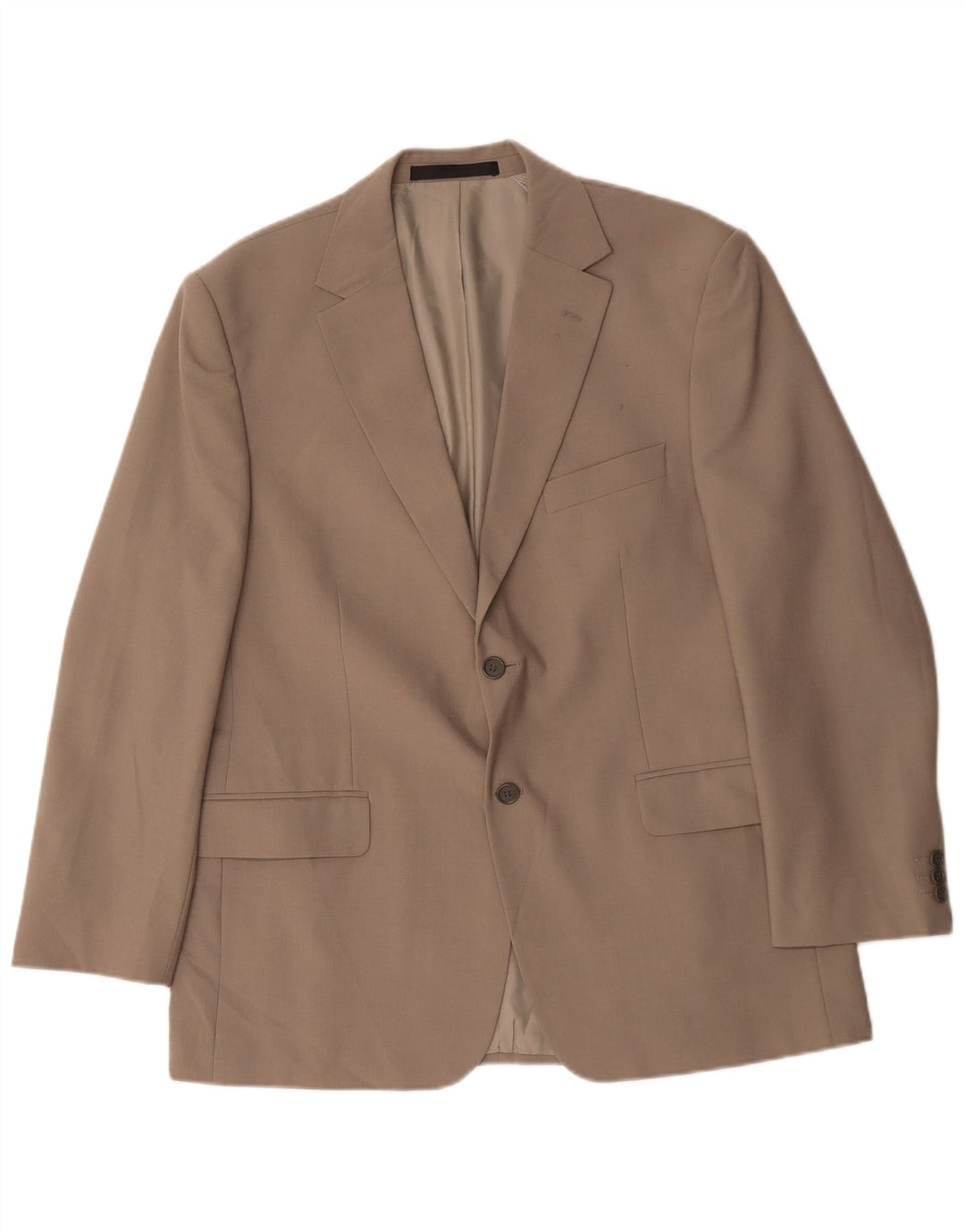 Jachetă pentru bărbați Marks & Spencer cu 2 nasturi, UK 42 XL, poliester bej