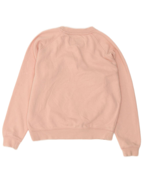 Jack Wills Pulover supradimensionat cu grafic pentru femei UK 6 Small Pink