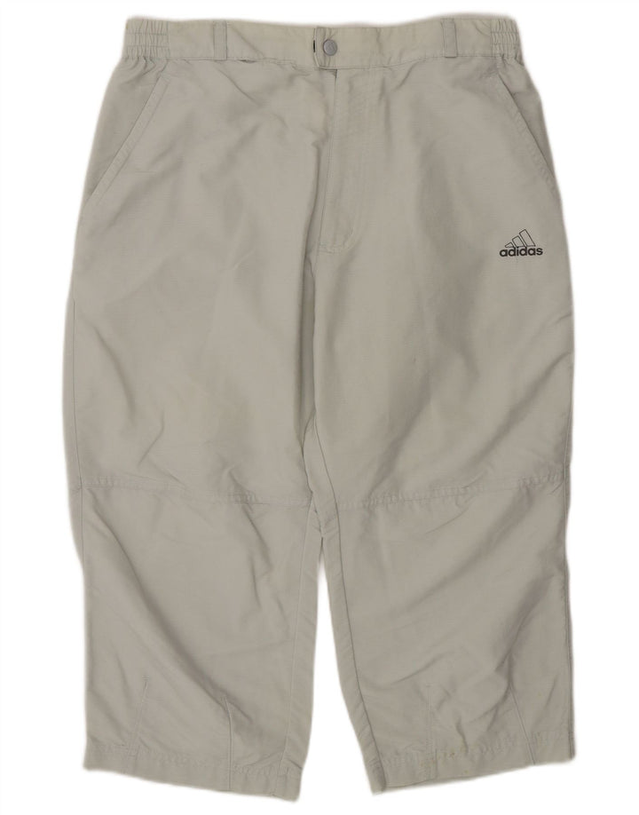 Adidas Pantaloni Capri pentru bărbați W32 L19 Gri Poliester