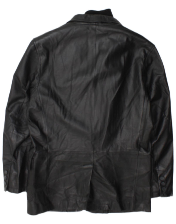 Jachetă din piele bărbătească Conbipel IT 48 Medium Black Leather