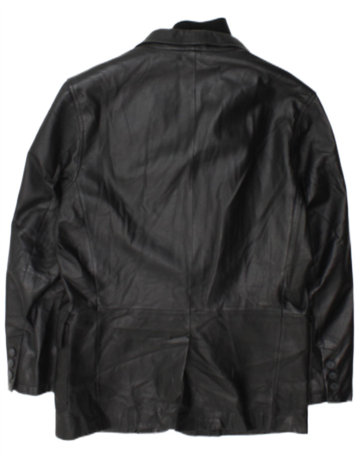 Jachetă din piele bărbătească Conbipel IT 48 Medium Black Leather