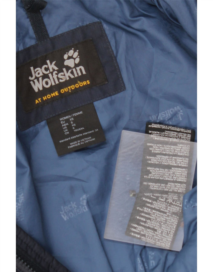 JACK WOLFSKIN Palton căptușit cu glugă pentru femei UK 6 XS Poliester bleumarin