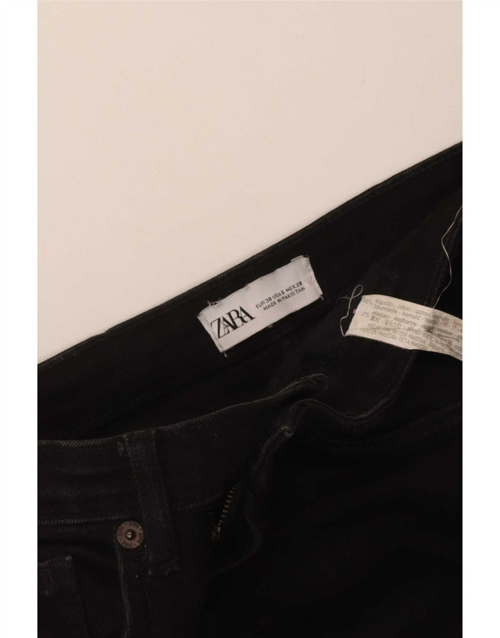Blugi evazați pentru femei Zara EU 38 Mici W28 L31 Bumbac negru