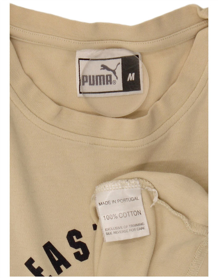 Tricou grafic pentru bărbați Puma Top Medium Beige Bumbac