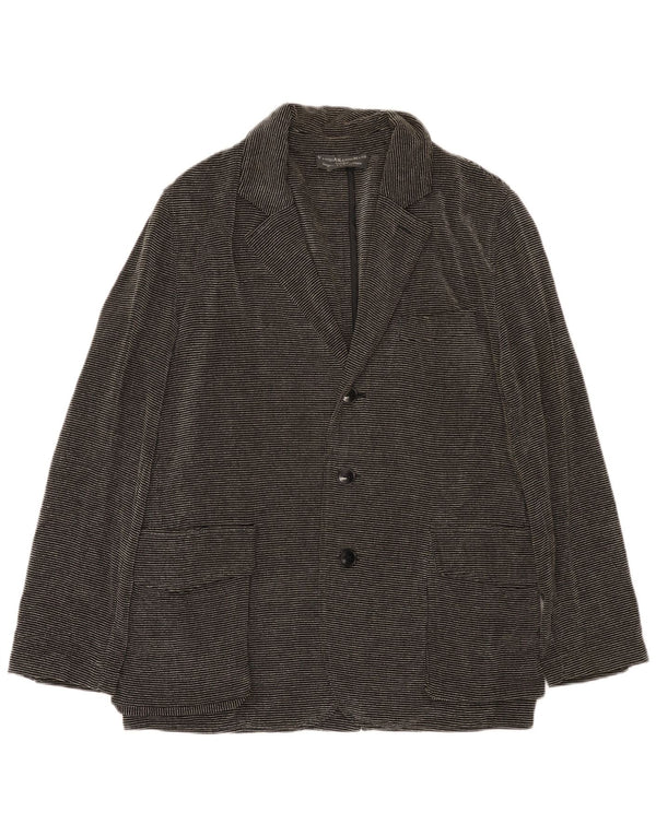 Kandis & Kandis Mann Mens Blazer Jacket UK 38 Medium Black Pinstripe