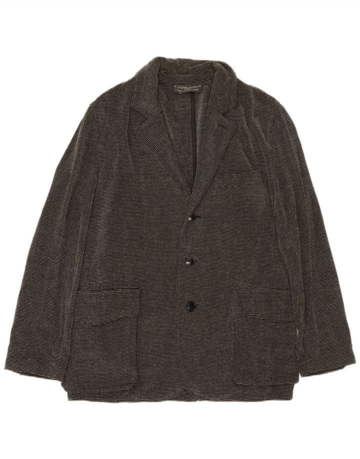 Sacou Kandis & Kandis Mann pentru bărbați UK 38 Medium Black Pinstripe