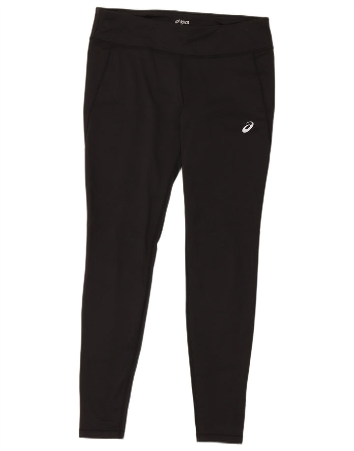 Leggings pentru femei Asics UK 14 Sport mare din poliester negru