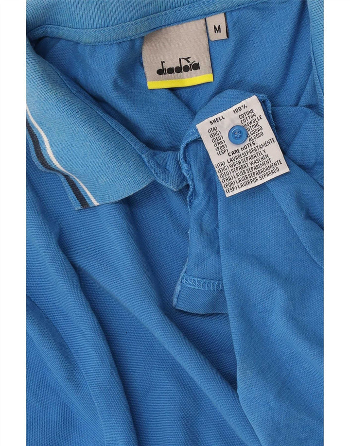 Tricou polo pentru bărbați Diadora, bumbac albastru mediu