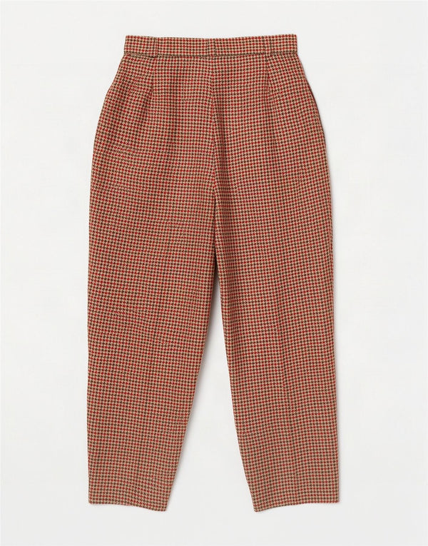 Richard Meyer Pantaloni tăiați pentru femei cu talie înaltă EU 38 Medium W28 L26 Roșu