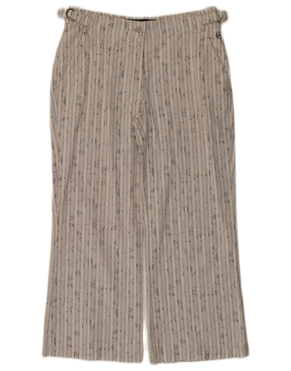 Pantaloni Capri pentru femei Conte of Florence IT 42 Medium W28 L24 Gri Dungi
