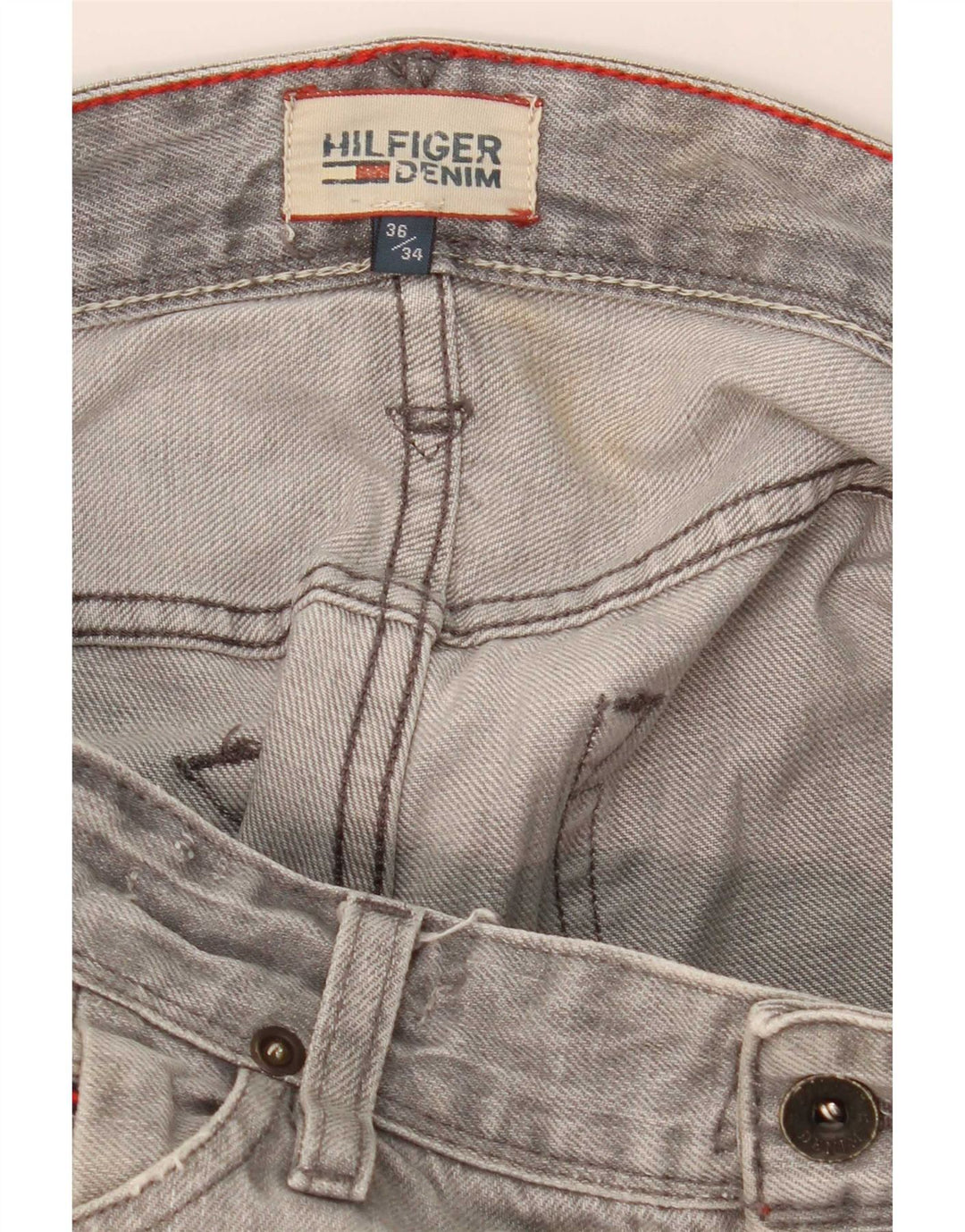 Blugi slim pentru bărbați Tommy Hilfiger W36 L34 gri