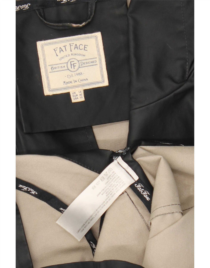 Pelernă de ploaie cu glugă pentru femei Fat Face UK 14 mare poliester bleumarin