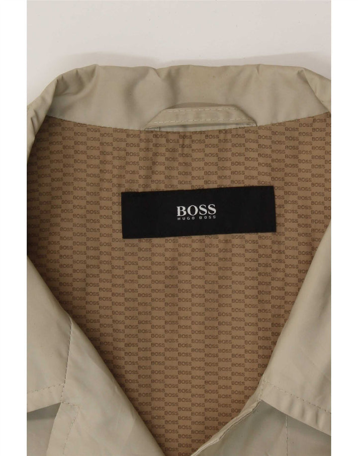 Trench pentru bărbați Hugo Boss EU 52 XL poliamidă bej