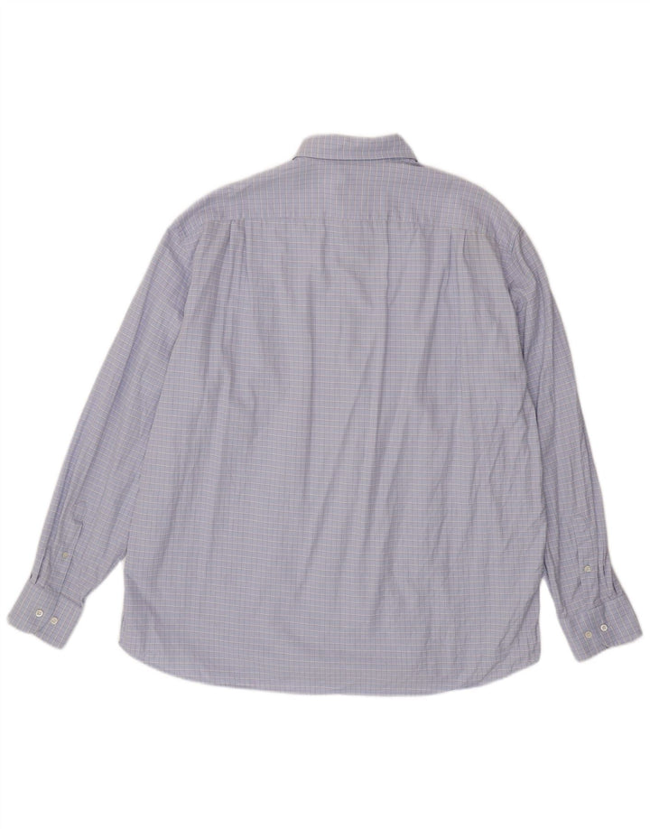 Cămașă pentru bărbați HUGO BOSS Mărimea 45 17 1/2 XL Bumbac cu check violet