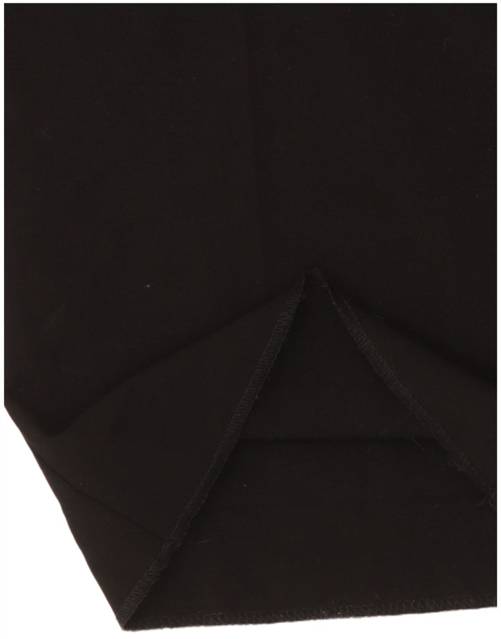 SF. BERNARD Pantaloni casual drepti cu talie înaltă pentru femei W28 L35 negri