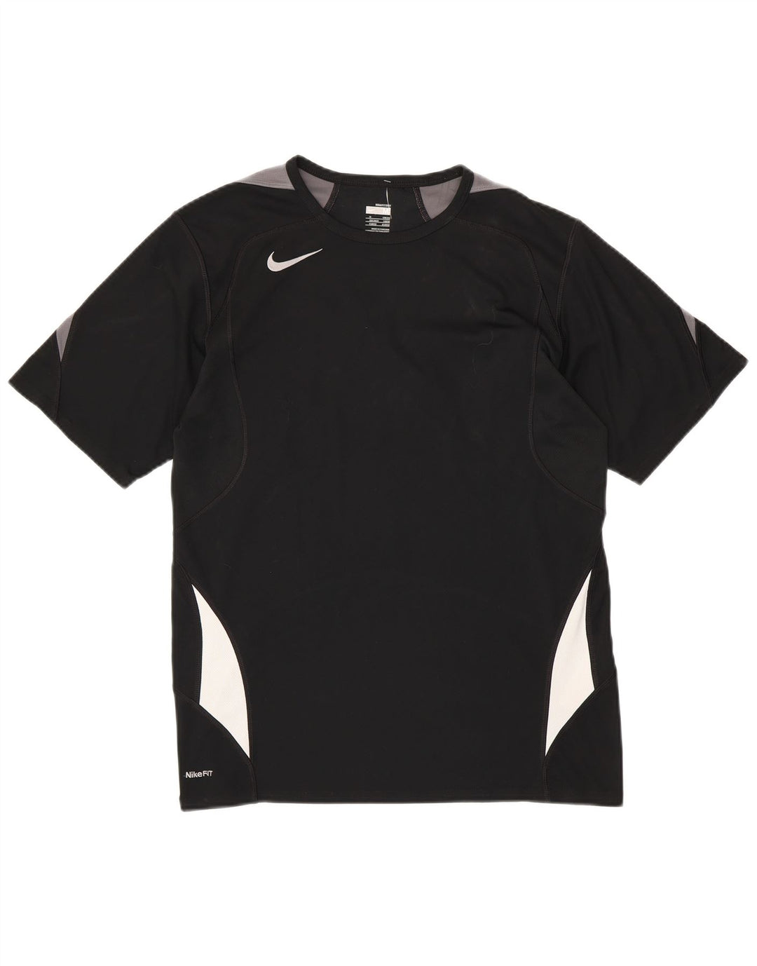 Tricou pentru bărbați NIKE Dry Top Marea Britanie 39/41 Mediu Negru Poliester Colorblock