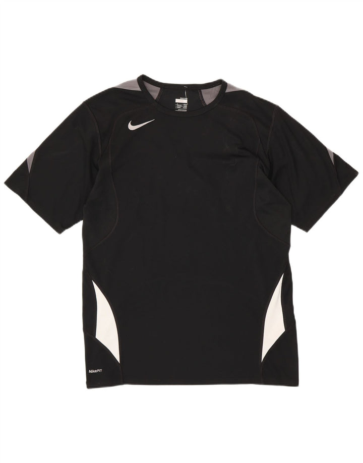 Tricou pentru bărbați NIKE Dry Top Marea Britanie 39/41 Mediu Negru Poliester Colorblock
