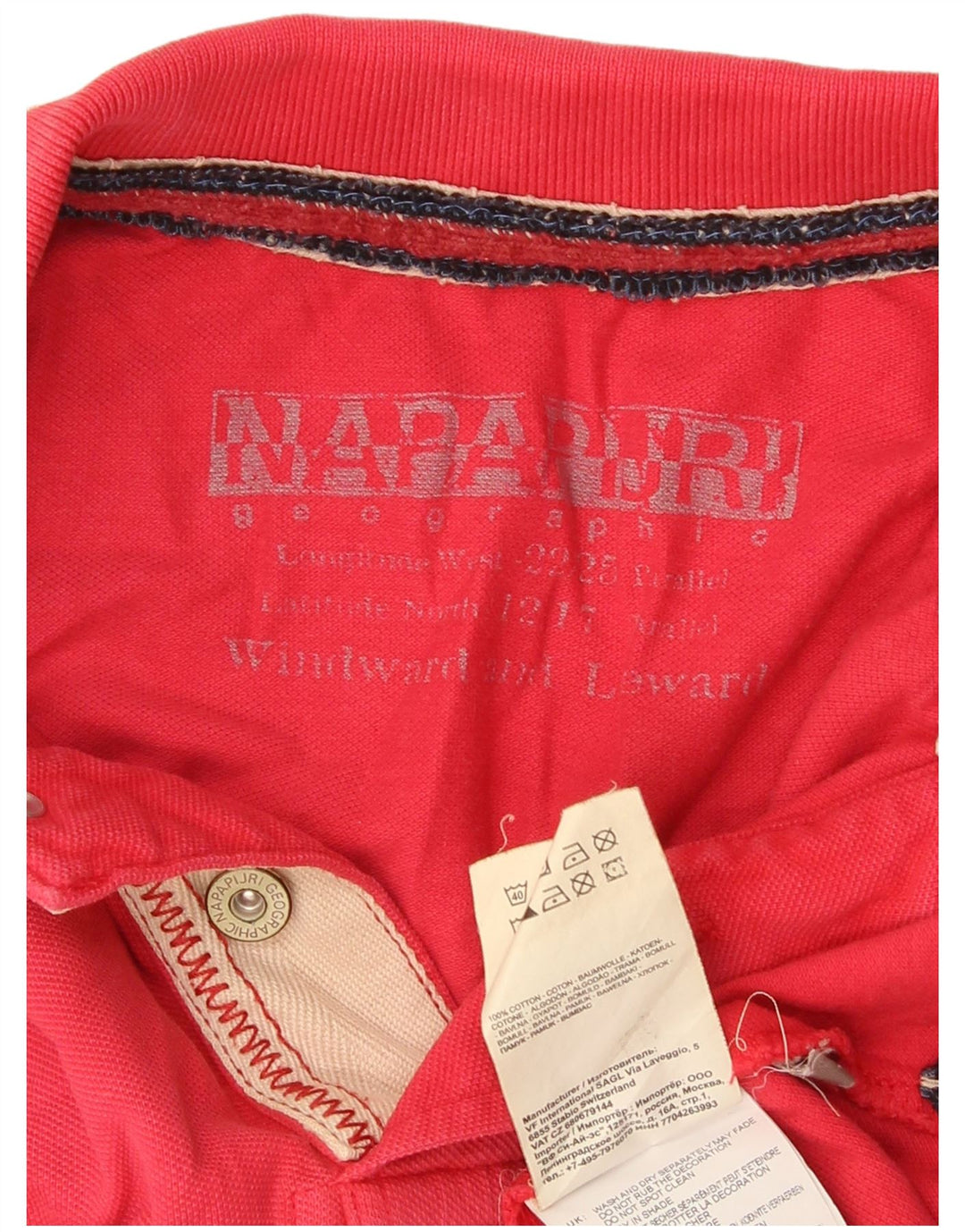 Tricou polo cu grafic Napapijri pentru bărbați, roșu mic
