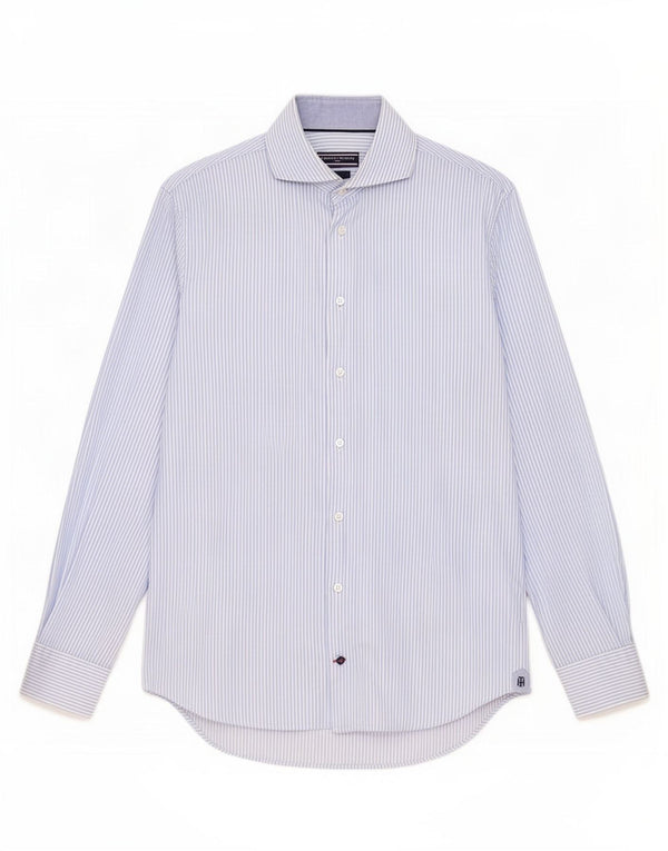 Cămașă croită pentru bărbați Tommy Hilfiger Mărimea 39 15 1/2 Medium Blue Pinstripe