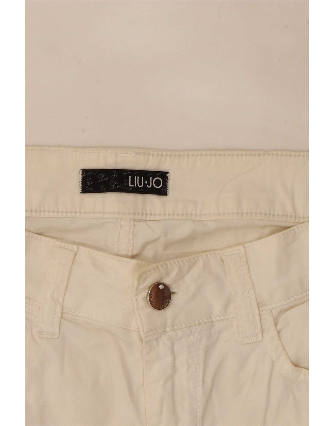 Pantaloni casual slim pentru femei Liu Jo L30 L27 alb