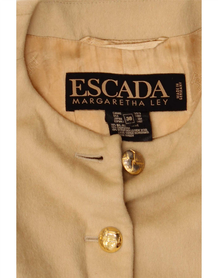 Jachetă Blazer pentru femei Escada by Margaretha Ley cu 6 nasturi EU 38 Bej mediu