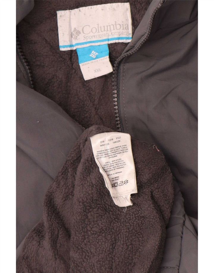 Jachetă de vânt pentru bărbați Columbia UK 44 2XL nailon gri