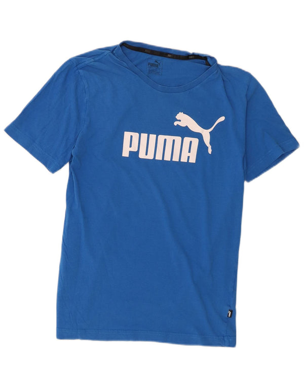 Tricou grafic Puma pentru bărbați Top mic, albastru, bumbac