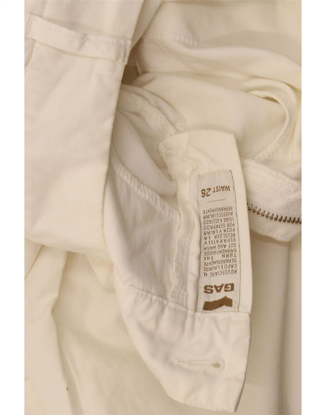 Pantaloni chino drepti pentru femei Gas W26 L30 alb