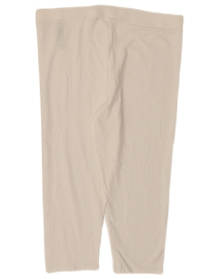 Leggings Capri pentru femei Marks & Spencer UK 16, mare, alb, bumbac