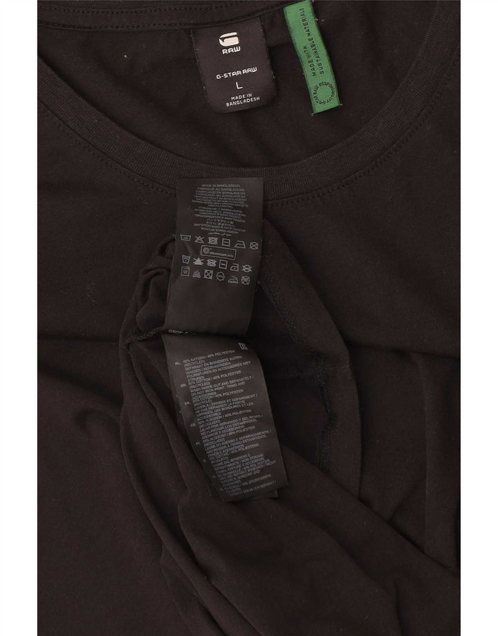 Tricou G-Star pentru bărbați Top mare din bumbac negru
