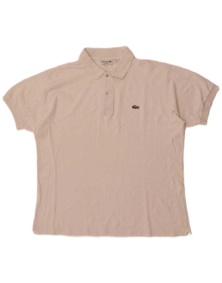 Tricou polo Lacoste Classic Fit pentru bărbați, mărimea 5, mare, alb