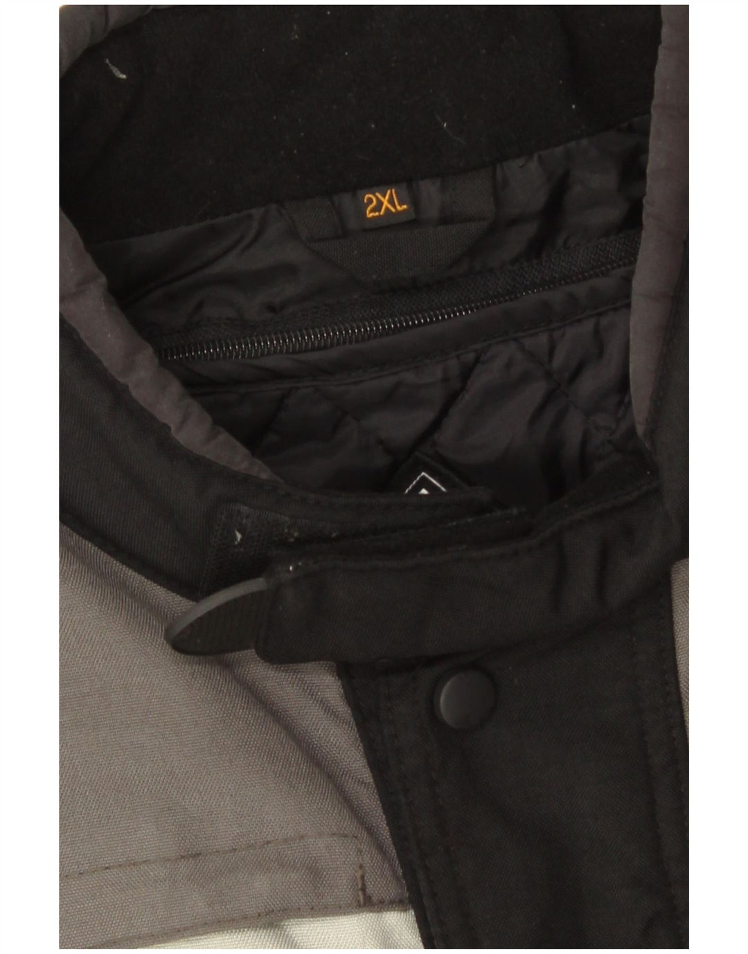 Jachetă vintage pentru bărbați, UK 44 2XL, neagră, poliamidă, bloc de culoare