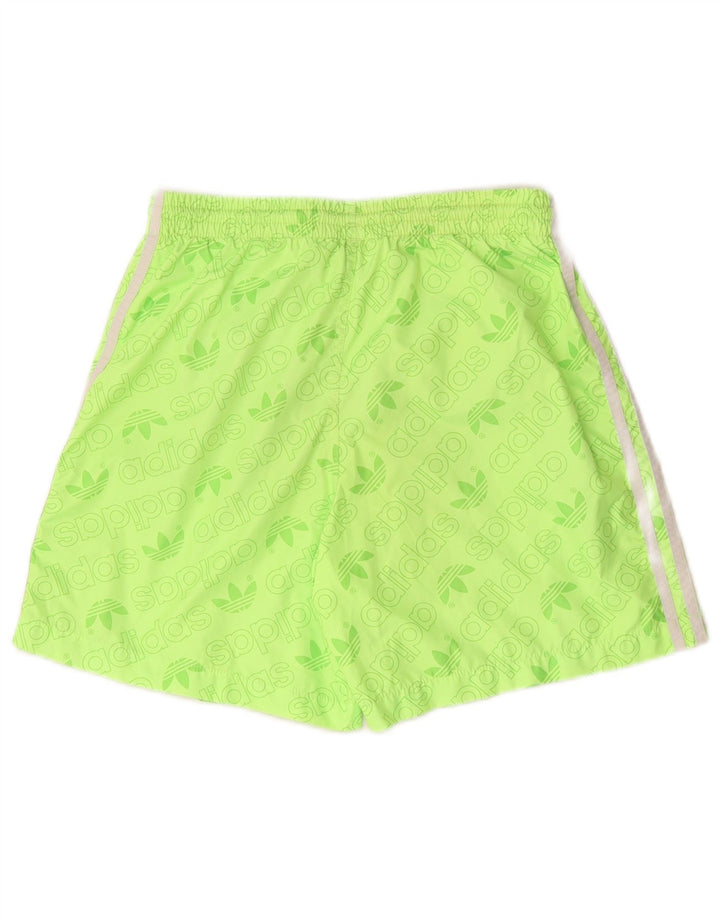 Pantaloni scurți sport grafic Adidas pentru bărbați, poliester mici, verzi