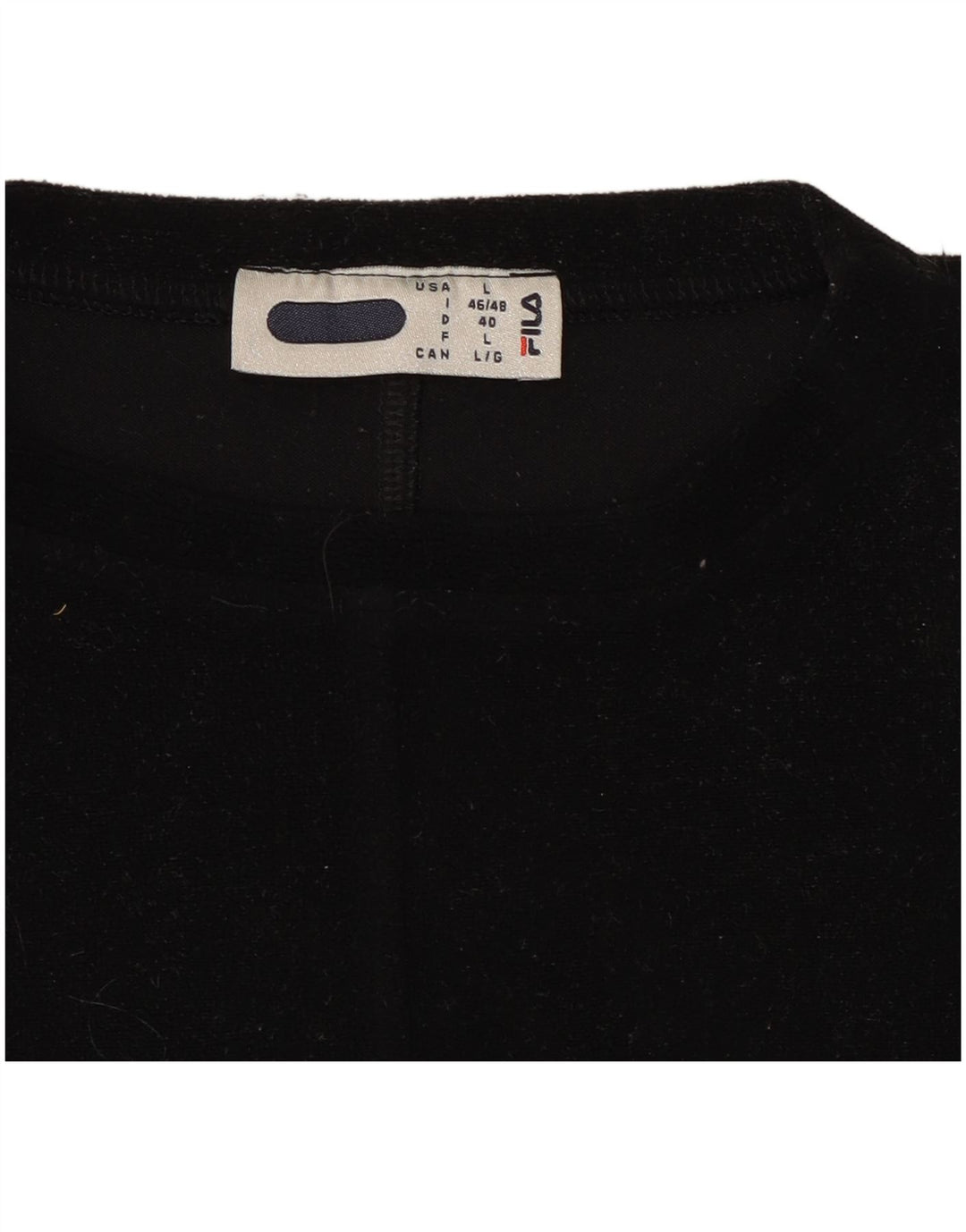 Top pentru femei Fila cu mânecă lungă UK 16 Large Black