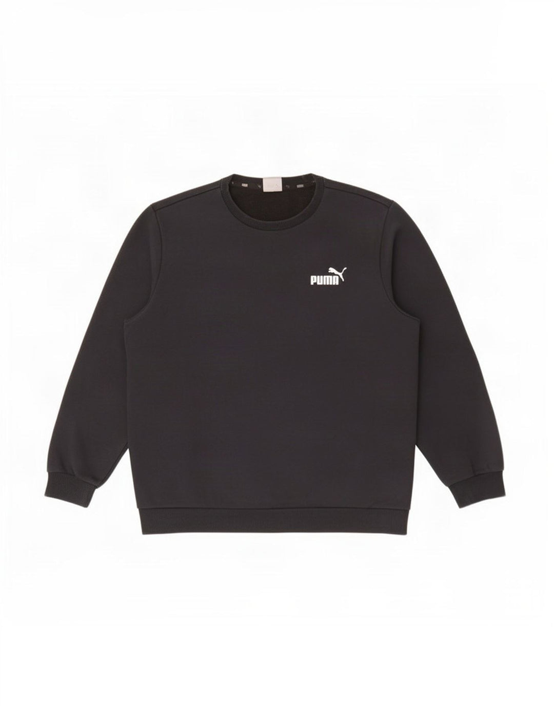 Pulover Puma pentru bărbați, bumbac mare, negru
