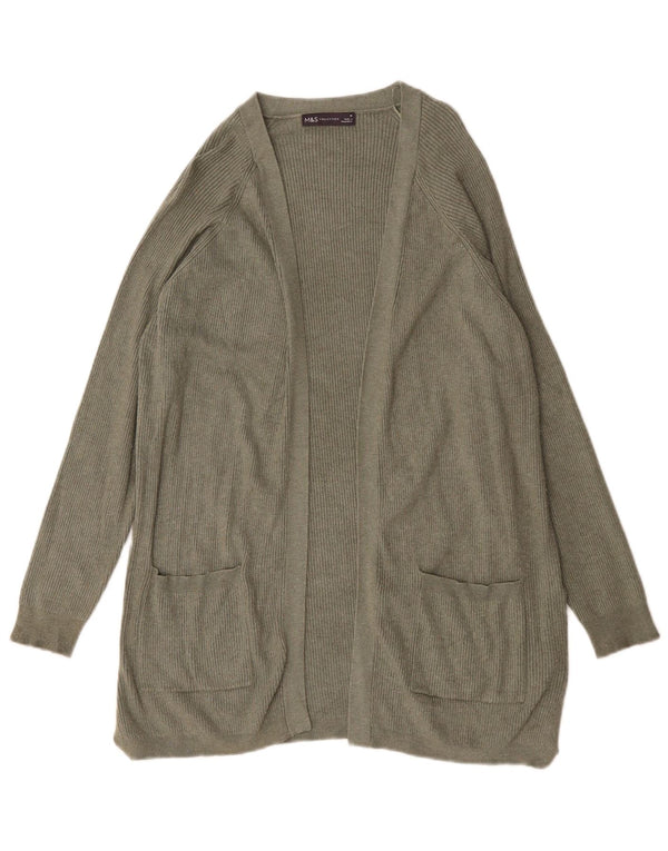 Pulover cardigan deschis pentru femei Marks & Spencer UK 14 Medium Green Viscose