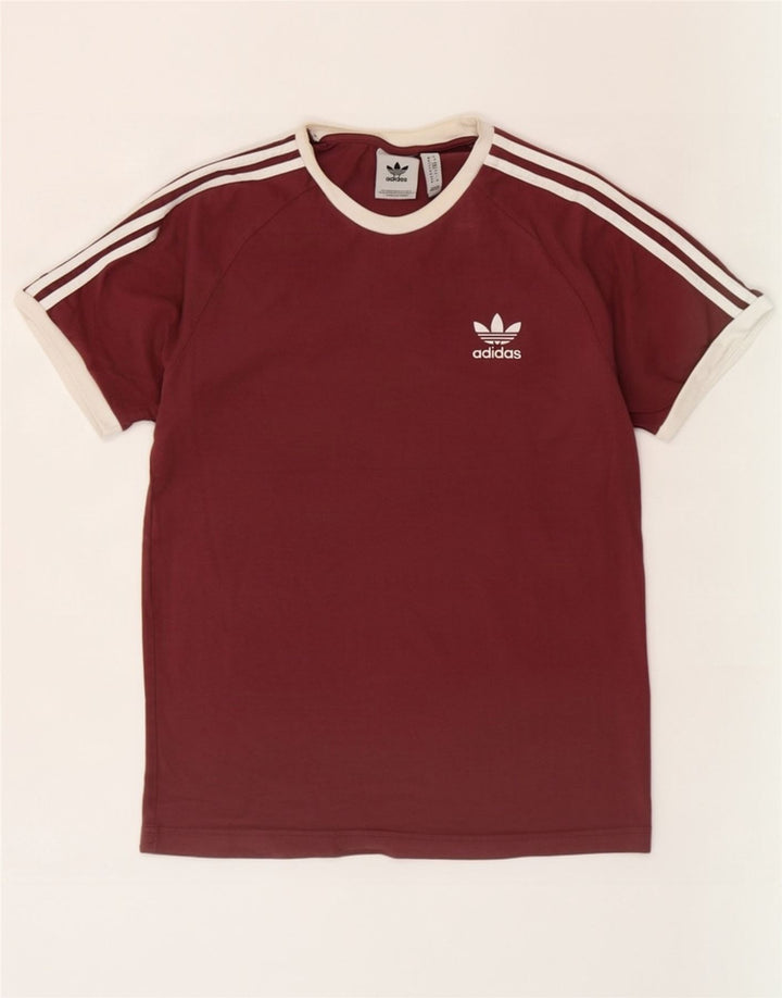Tricou pentru bărbați Adidas Top Medium Burgundy Bumbac