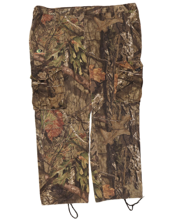 Pantaloni cargo drepti pentru bărbați Mossy Oak 2XL W46 L31 bumbac kaki camuflaj