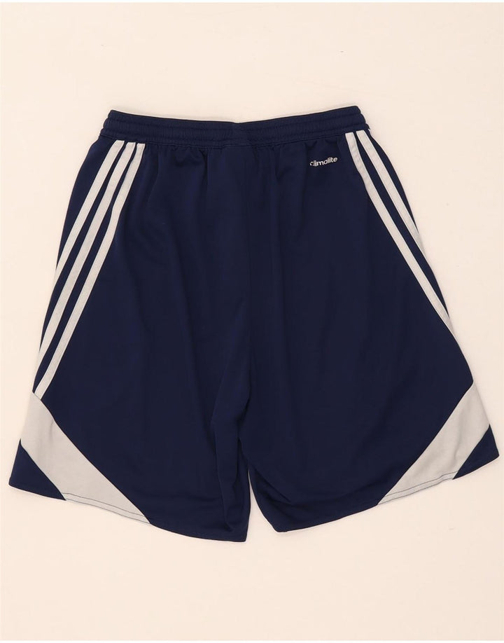 Pantaloni scurți sport Climalite Adidas pentru bărbați, albastru, poliester color bloc