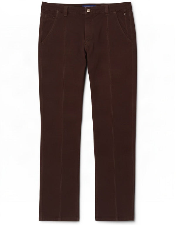 Pantaloni chino drept pentru bărbați Trussardi IT 50 Large W34 L32 Maro Bumbac