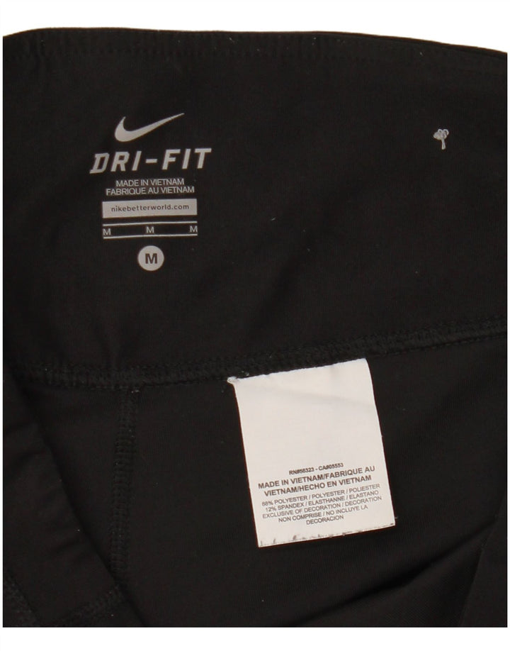 Pantaloni de trening Nike Dri Fit Capri pentru femei UK 14 Poliester mediu negru