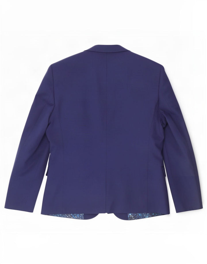 Jachetă pentru bărbați Marks & Spencer pentru bărbați, cu 1 nasture, UK 42 Poliester mare, albastru bleumarin