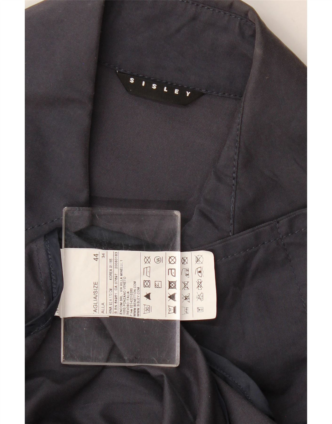 Trenci pentru femei Sisley IT 44 Medium Bleumarin Bumbac