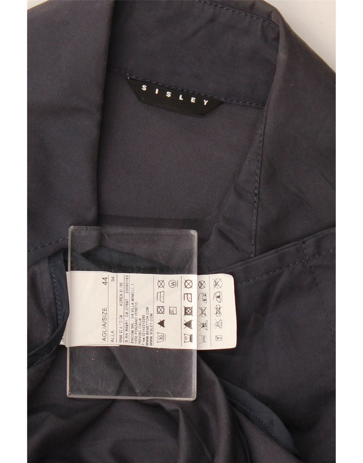 Trenci pentru femei Sisley IT 44 Medium Bleumarin Bumbac
