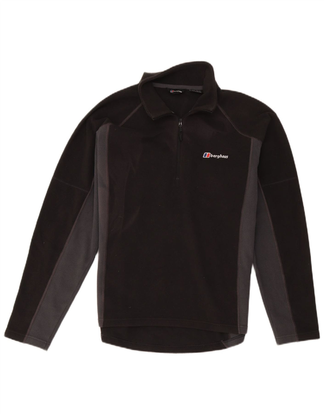 Jumper pentru bărbați Berghaus, din lână, cu fermoar, negru, colorblock