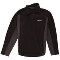 Jumper pentru bărbați Berghaus, din lână, cu fermoar, negru, colorblock