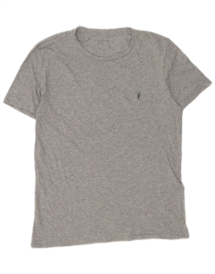 Tricou pentru bărbați All Saints Top din bumbac cu pete gri mediu